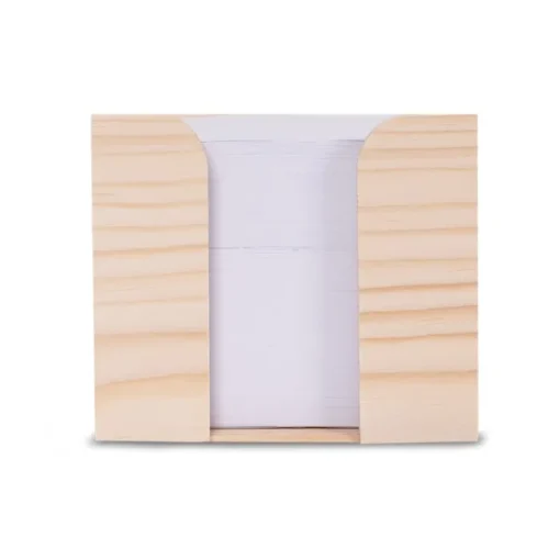 Gift Campaign Cubo di legno porta notes con 650 foglietti di carta riciclata 90g/m2> Post-It E Memo
