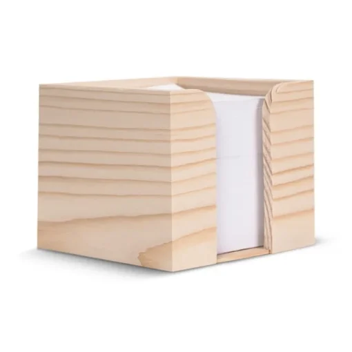 Gift Campaign Cubo di legno porta notes con 650 foglietti di carta riciclata 90g/m2> Post-It E Memo