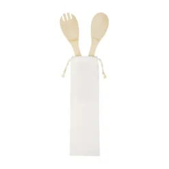 Gift Campaign Cucchiaio e forchetta in legno per insalata con sacchetto Bamboo></noscript> Altri Utensili Da Cucina