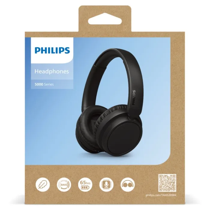 Gift Campaign Cuffie a bottone pieghevoli con lunga autonomia Philips> Auricolari Personalizzati