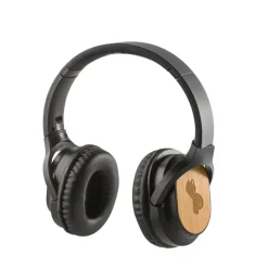 Gift Campaign Cuffie wireless con bluetooth 5.0 in ABS e in bambù></noscript> Cuffie Personalizzate