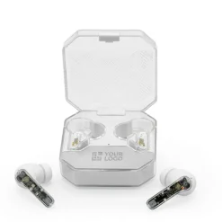 Gift Campaign Cuffiette trasparenti con driver degli altoparlanti da 13 mm></noscript> Auricolari Personalizzati