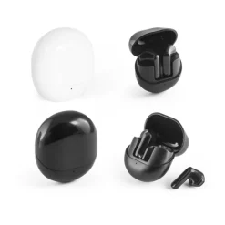 Gift Campaign Cuffiette wireless in ABS riciclato con BT5.3 e circa 12h di autonomia></noscript> Auricolari Personalizzati