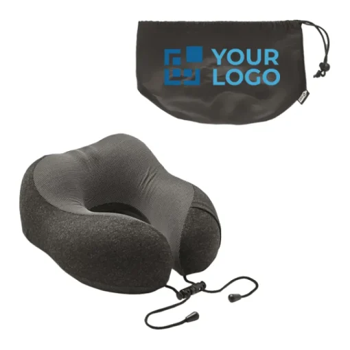 Gift Campaign Cuscino da viaggio in tessuto cationico con sacchetto Confort> Accessori Da Viaggio