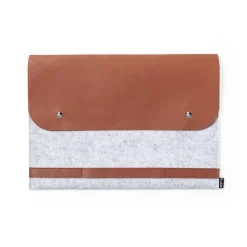 Gift Campaign Custodia per laptop in feltro RPET con patta in similpelle 14''><noscript><img width=