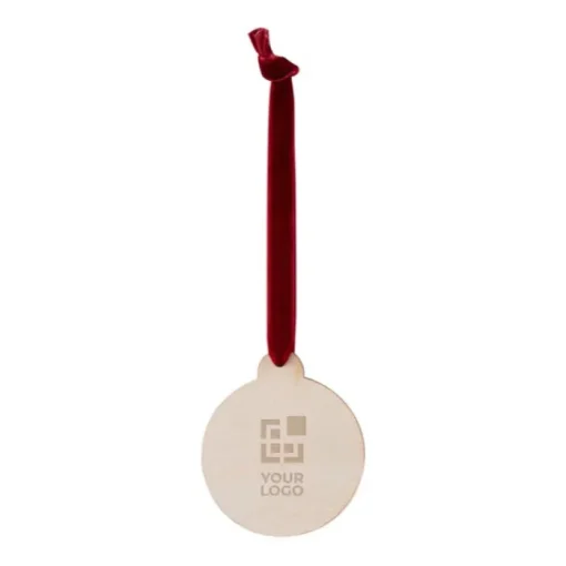 Gift Campaign Decorazione a palla di Natale da appendere con nastro in velluto> Gadget Natalizi