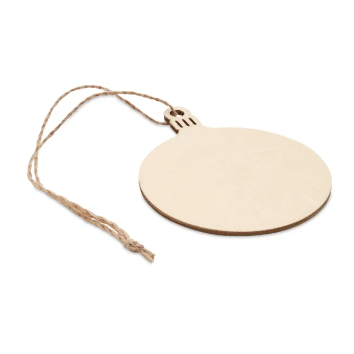 Gift Campaign Decorazione di Natale a forma di pallina piatta realizzata in MDF> Gadget Natalizi