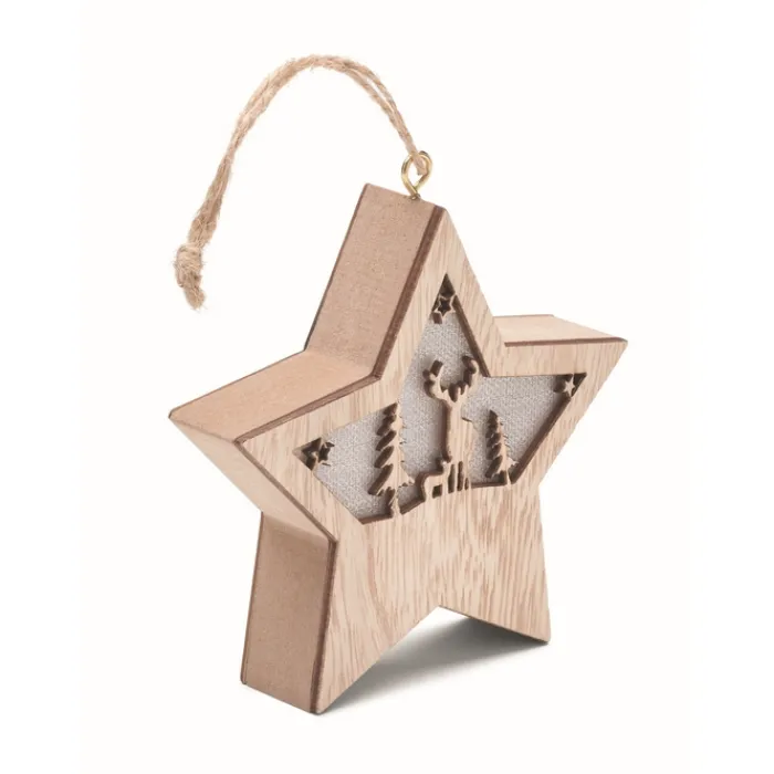 Gift Campaign Decorazione natalizia a forma di stella in MD con luce> Gadget Natalizi