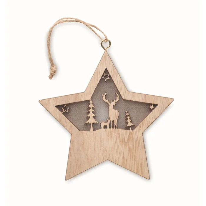 Gift Campaign Decorazione natalizia a forma di stella in MD con luce> Gadget Natalizi