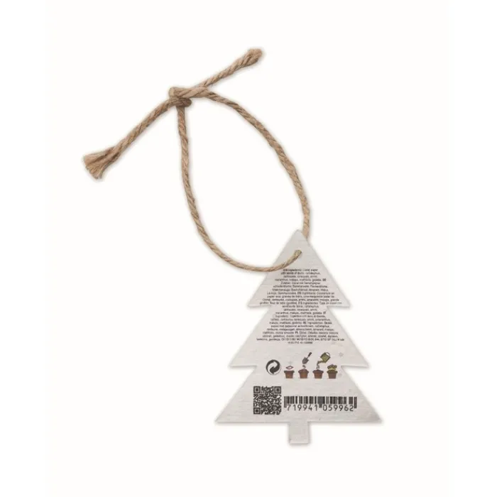 Gift Campaign Decorazione natalizia a forma di abete in carta con semi SeedGrow> Gadget Natalizi