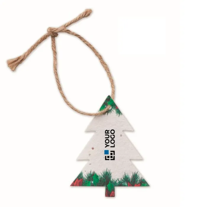 Gift Campaign Decorazione natalizia a forma di abete in carta con semi SeedGrow> Gadget Natalizi