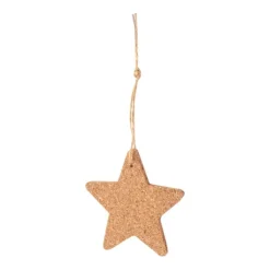 Gift Campaign Decorazione natalizia da appendere a forma di stella in sughero></noscript> Gadget Natalizi