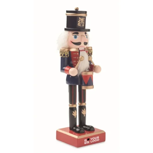 Gift Campaign Decorazione natalizia in legno a forma del classico Schiaccianoci> Gadget Natalizi