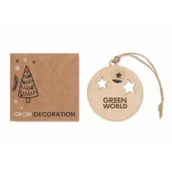 Gift Campaign Decorazione natalizia in a forma di pallina con cordino in juta></noscript> Gadget Natalizi