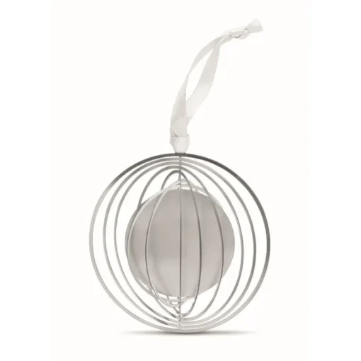 Gift Campaign Decorazione rotonda promozionale realizzata in acciaio inox Round> Gadget Natalizi