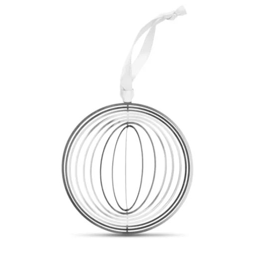 Gift Campaign Decorazione rotonda promozionale realizzata in acciaio inox Round> Gadget Natalizi