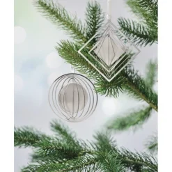 Gift Campaign Decorazione rotonda promozionale realizzata in acciaio inox Round></noscript> Gadget Natalizi