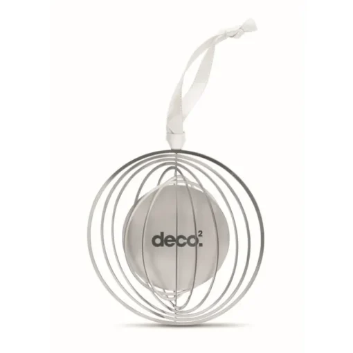 Gift Campaign Decorazione rotonda promozionale realizzata in acciaio inox Round> Gadget Natalizi