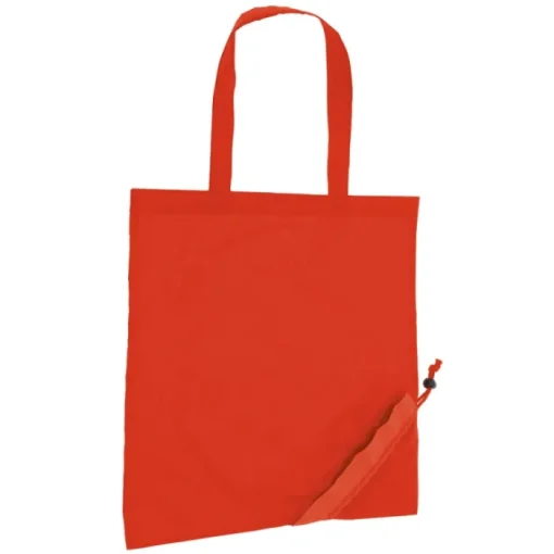 Gift Campaign Divertente borsa per la spesa pieghevole con logo 190T Raspberry> Borse Di Tela Personalizzate|Borse Per La Spesa