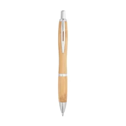 Gift Campaign Ecologiche penne pubblicitarie a scatto inchiestro nero Bamboo Metal> Penne Ecologiche