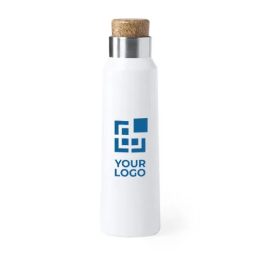 Gift Campaign Elegante borraccia con tappo in finto sughero 770ml Cork Design> Borracce Di Metallo