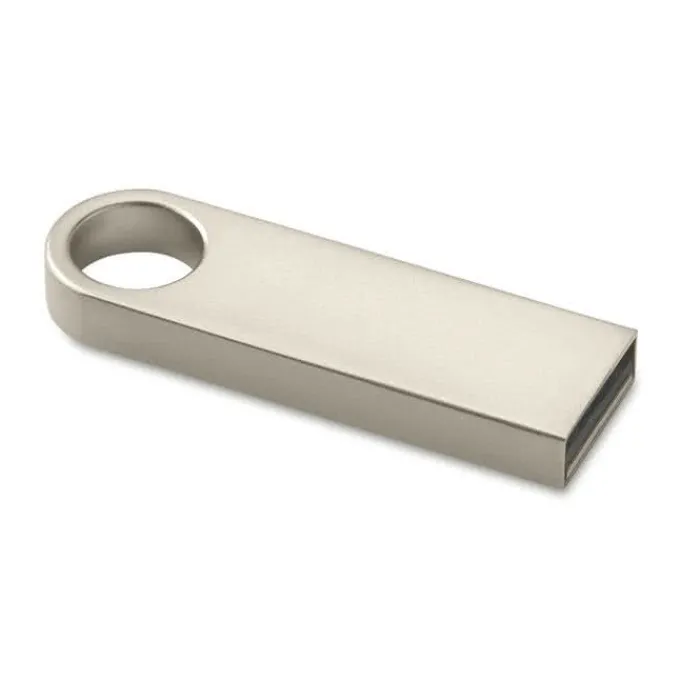 Gift Campaign Elegante e compatta USB in alluminio per portachiavi Compacto Round> Chiavette Usb Di Metallo