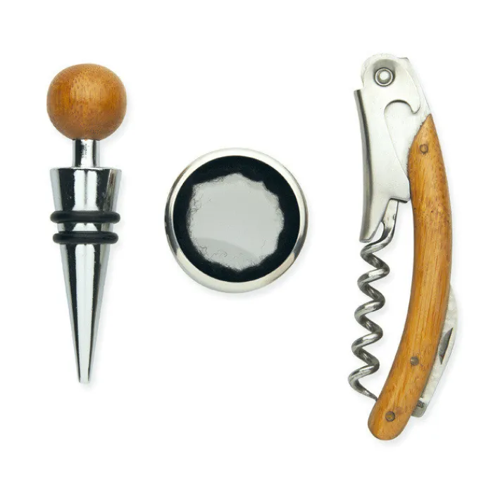 Gift Campaign Elegante set da vino corporativo con scatola e accessori vino Riesling> Gadget Per Vino