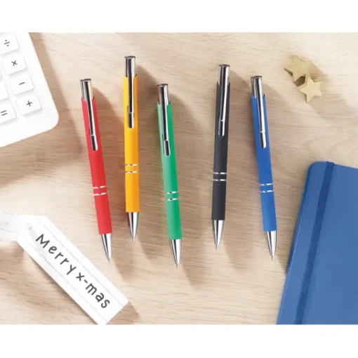 Gift Campaign Eleganti penne incise con finitura satinata inchiostro blu Aster Matt> Penne In Metallo
