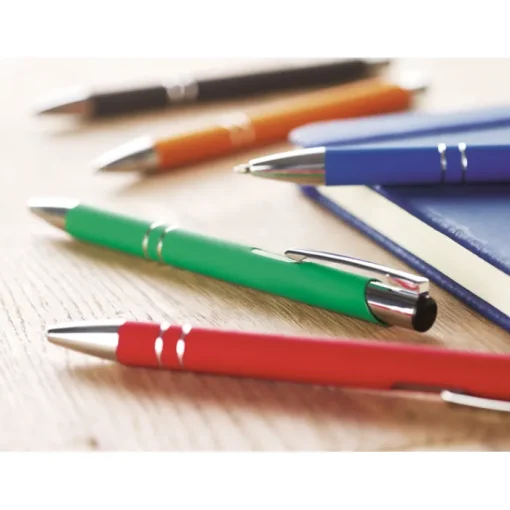 Gift Campaign Eleganti penne incise con finitura satinata inchiostro blu Aster Matt> Penne In Metallo