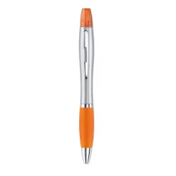 Gift Campaign Evidenziatore 2 in 1 con penna impugnatura in gomma refill blu Color> Evidenziatori|Gadget Per L'Ufficio
