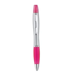 Gift Campaign Evidenziatore 2 in 1 con penna impugnatura in gomma refill blu Color></noscript> Evidenziatori|Gadget Per L'Ufficio