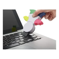 Gift Campaign Evidenziatore in ABS a forma di omino con 4 colori fluorescenti></noscript> Evidenziatori
