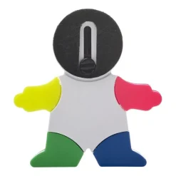 Gift Campaign Evidenziatore in ABS a forma di omino con 4 colori fluorescenti></noscript> Evidenziatori