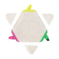 Gift Campaign Evidenziatore personalizzabile in fibra di grano con 3 colori diversi><noscript><img width=