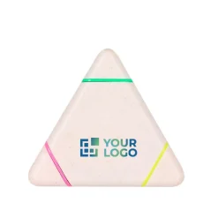 Gift Campaign Evidenziatore personalizzabile in fibra di grano con 3 colori diversi><noscript><img width=