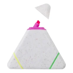 Gift Campaign Evidenziatore triangolare in paglia di grano con 3 colori diversi><noscript><img width=