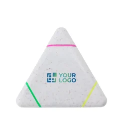 Gift Campaign Evidenziatore triangolare in paglia di grano con 3 colori diversi><noscript><img width=