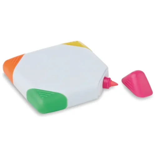 Gift Campaign Evidenziatori promozionali 4 colori in formato stampabile Squared> Evidenziatori