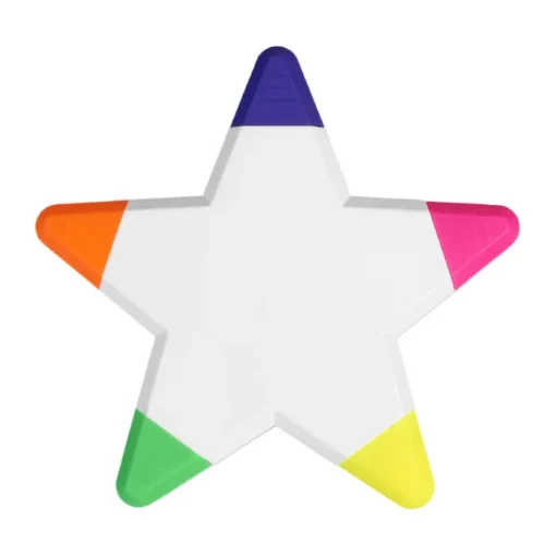 Gift Campaign Evidenziatori pubblicitari a forma di stella 5 colorazioni Star> Evidenziatori