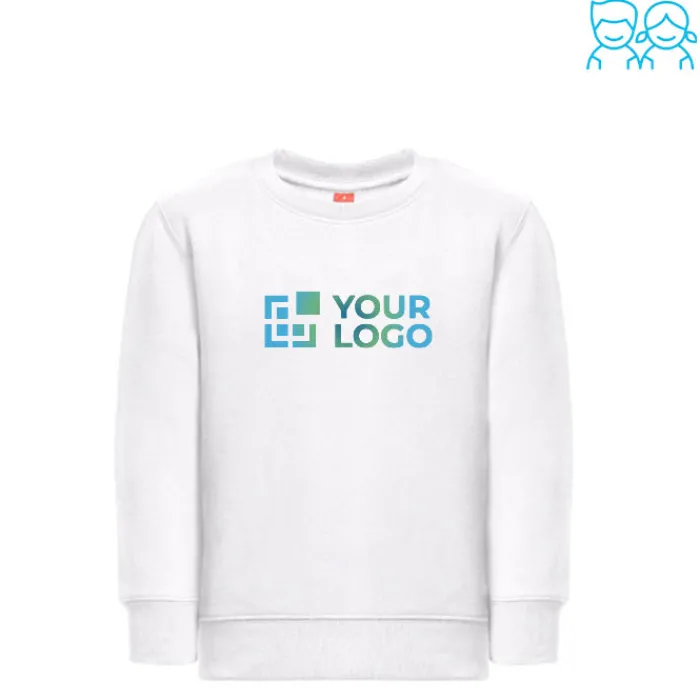 Gift Campaign Felpa bambino 300 g/m2 cotone e poliestere THC DELTA KIDS WH> Felpe Personalizzate