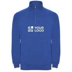 Gift Campaign Felpa con mezza zip in cotone e poliestere da 280 g/m2 Roly><noscript><img width=