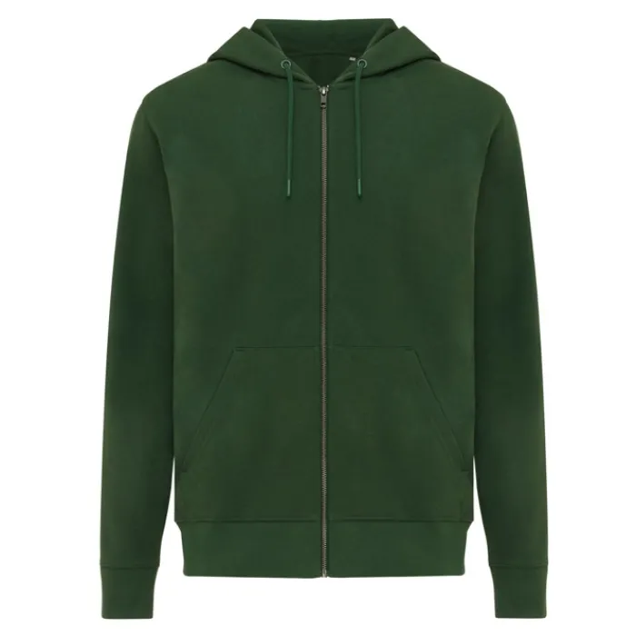 Gift Campaign Felpa con zip slim fit in cotone ecologico da 340 g/m2 Iqoniq> Felpe Personalizzate