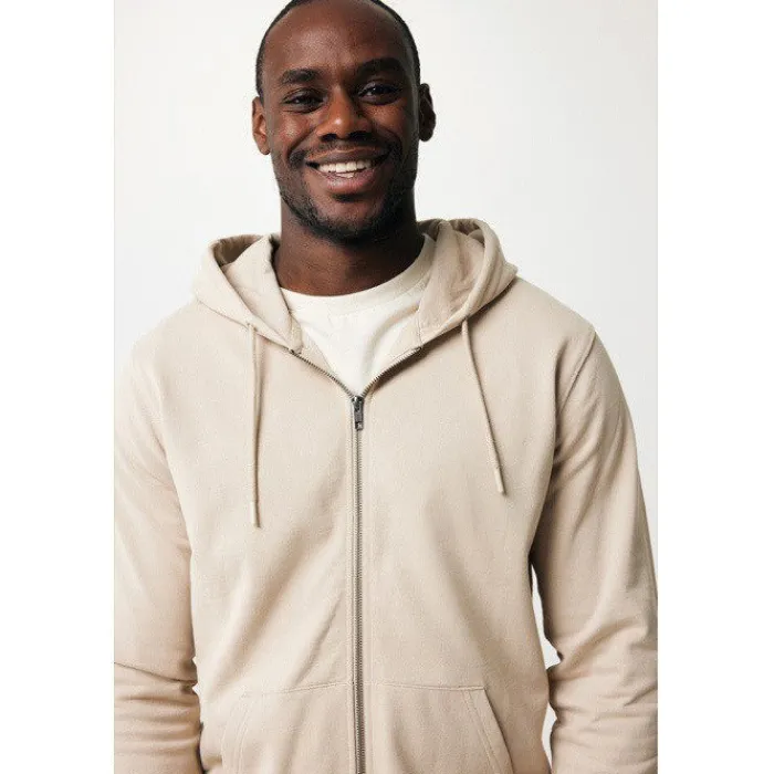 Gift Campaign Felpa con zip slim fit in cotone ecologico da 340 g/m2 Iqoniq> Felpe Personalizzate