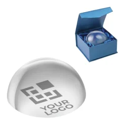 Gift Campaign Fermacate pubblicitario semisferico in cristallo con scatola Bubble><noscript><img width=