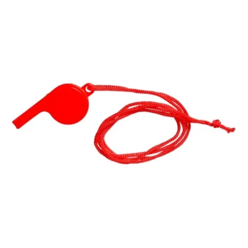 Gift Campaign Fischietto classico in plastica con cordino coordinato> Gadget Per Eventi Sportivi