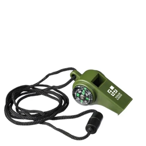 Gift Campaign Fischietto con bussola e termometro laterale con cordino da collo> Gadget Per Eventi Sportivi