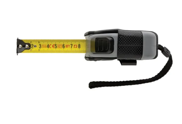 Gift Campaign Flessometro aziendale largo 19mm RCS ergonomico con laccio Measure 5M> Metri