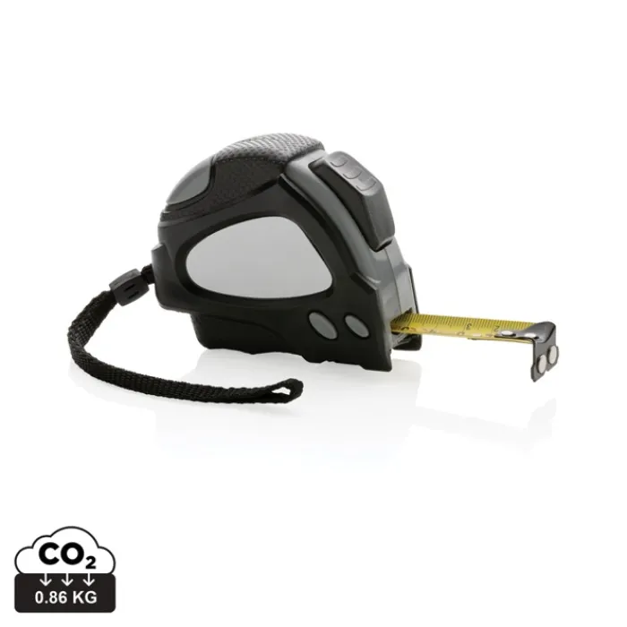 Gift Campaign Flessometro aziendale largo 19mm RCS ergonomico con laccio Measure 5M> Metri