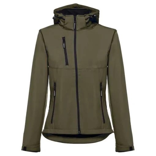 Gift Campaign Giacca softshell con cappuccio da donna poliestere 280 g/m2 THC Zagreb> Giubbotti