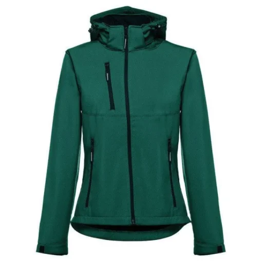 Gift Campaign Giacca softshell con cappuccio da donna poliestere 280 g/m2 THC Zagreb> Giubbotti